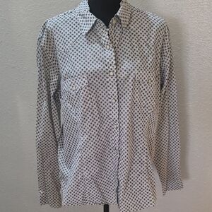 Women's Panhandler Cream Green Size XL Western Rodeo Shirt Pearl Snap